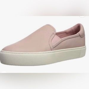 UGG real leather dusty rose pink slip on sneakers sz 9